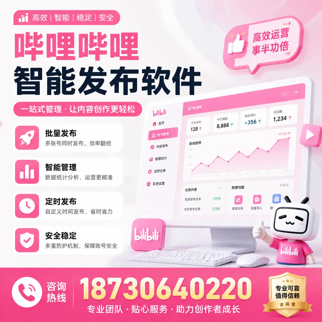 如何评估哔哩哔哩智能发布软件的ROI？景德镇 企业必读
